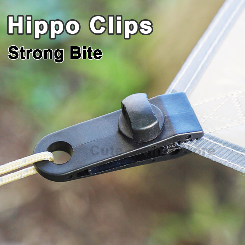 Outdoor Camping Tarp - 10/20/50pcs Strong Bite Tent Clips Outdoor