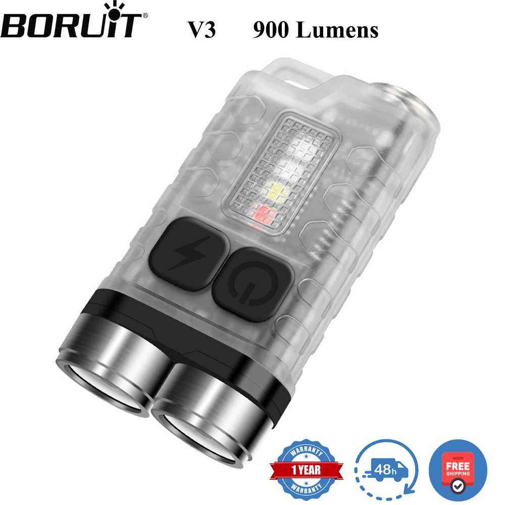 Outdoor Camping Glamping - BORUiT V3 LED Keychain Portable 900LM