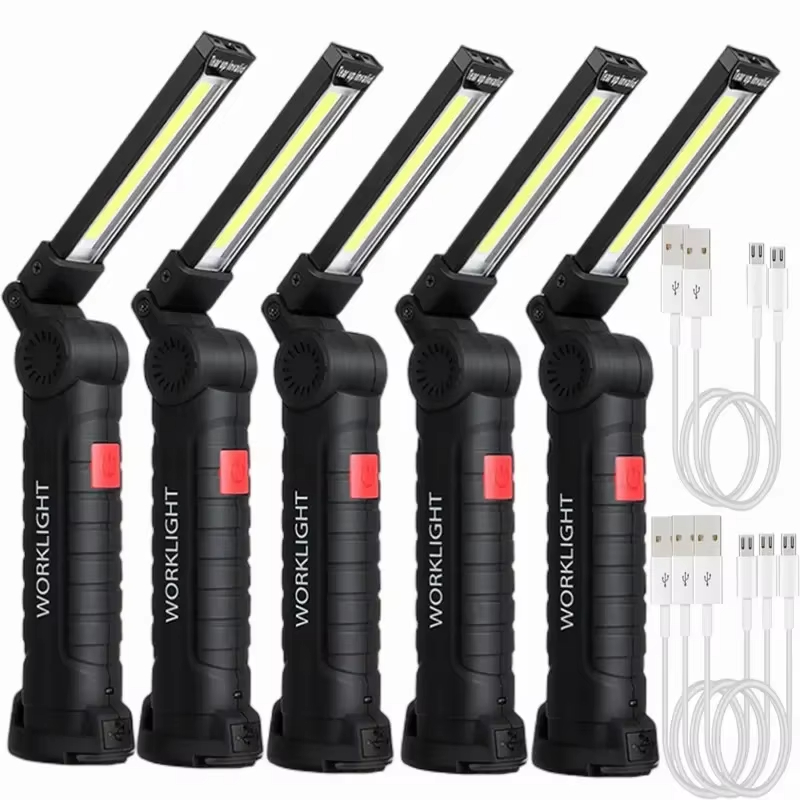 Outdoor Camping Lamp - Portable COB LED Flashlight USB Rechargeable