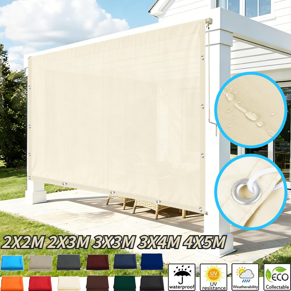 Outdoor Camping Tarp - 5x4m 4x3m 3x2m Garden Sun Shade