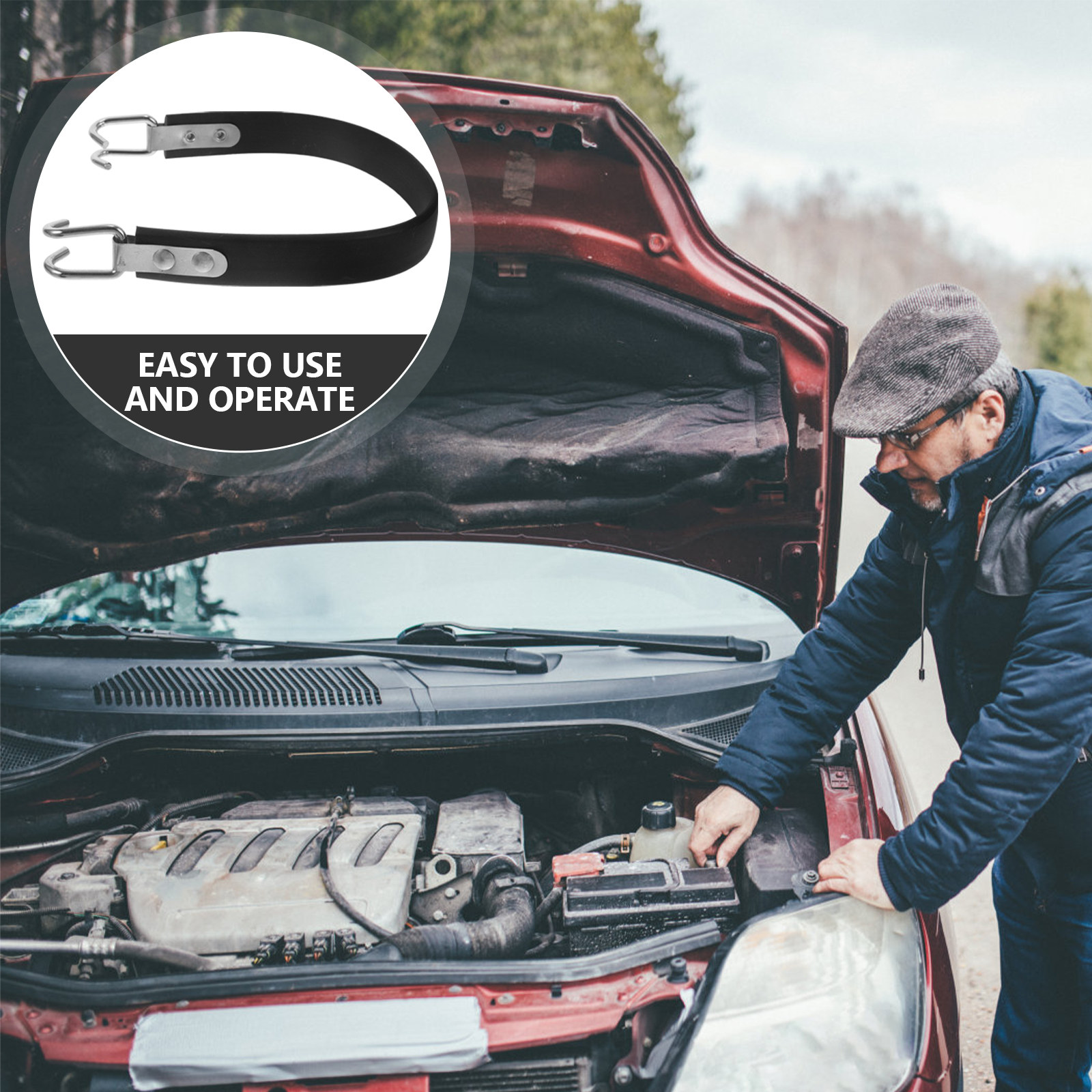 Outdoor Camping Tools - Lifting Strap Heavy Duty Car Battery