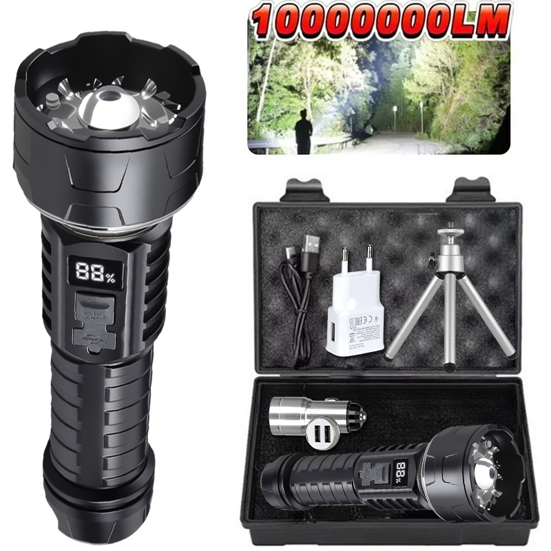 Outdoor Camping Lamp - COB LED Flashlight Rechargeable Lantern 7-core