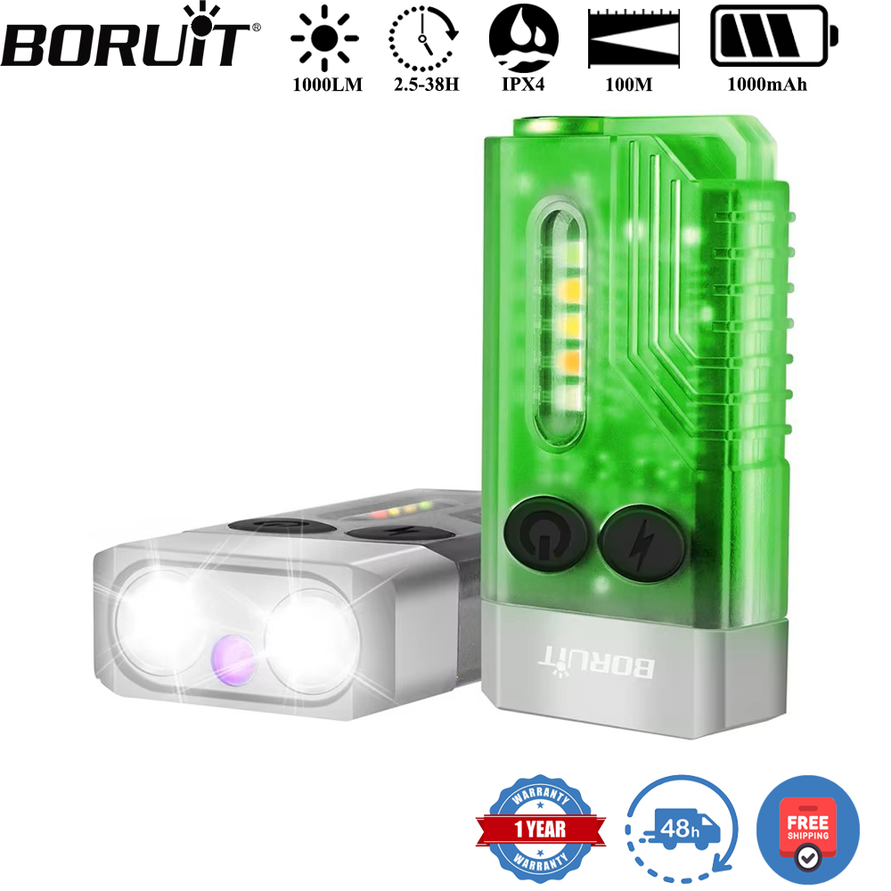 Outdoor Camping Glamping - BORUiT V10 Keychain UV LED EDC