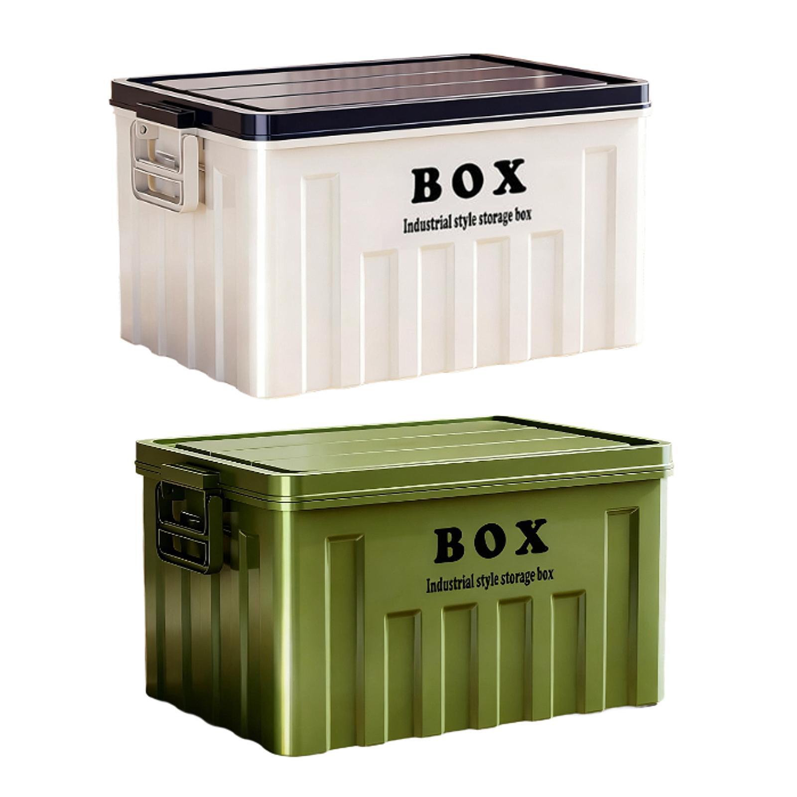Outdoor Camping Storage Box - Large Plastic Storage Container with Lid