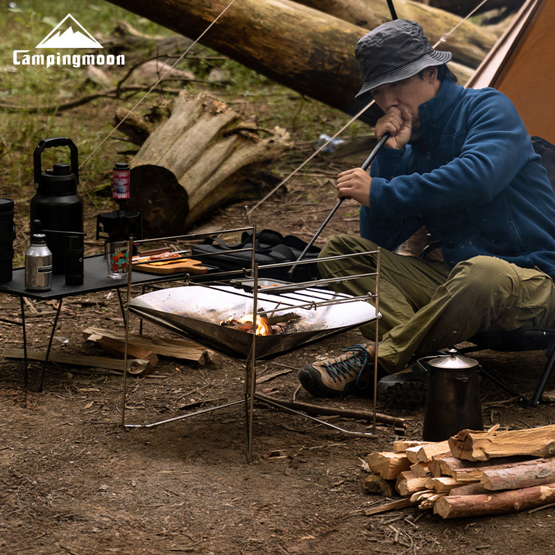 Outdoor Camping Solo - CAMPINGMOON SOLO-A3 Portable Stainless Steel Fire