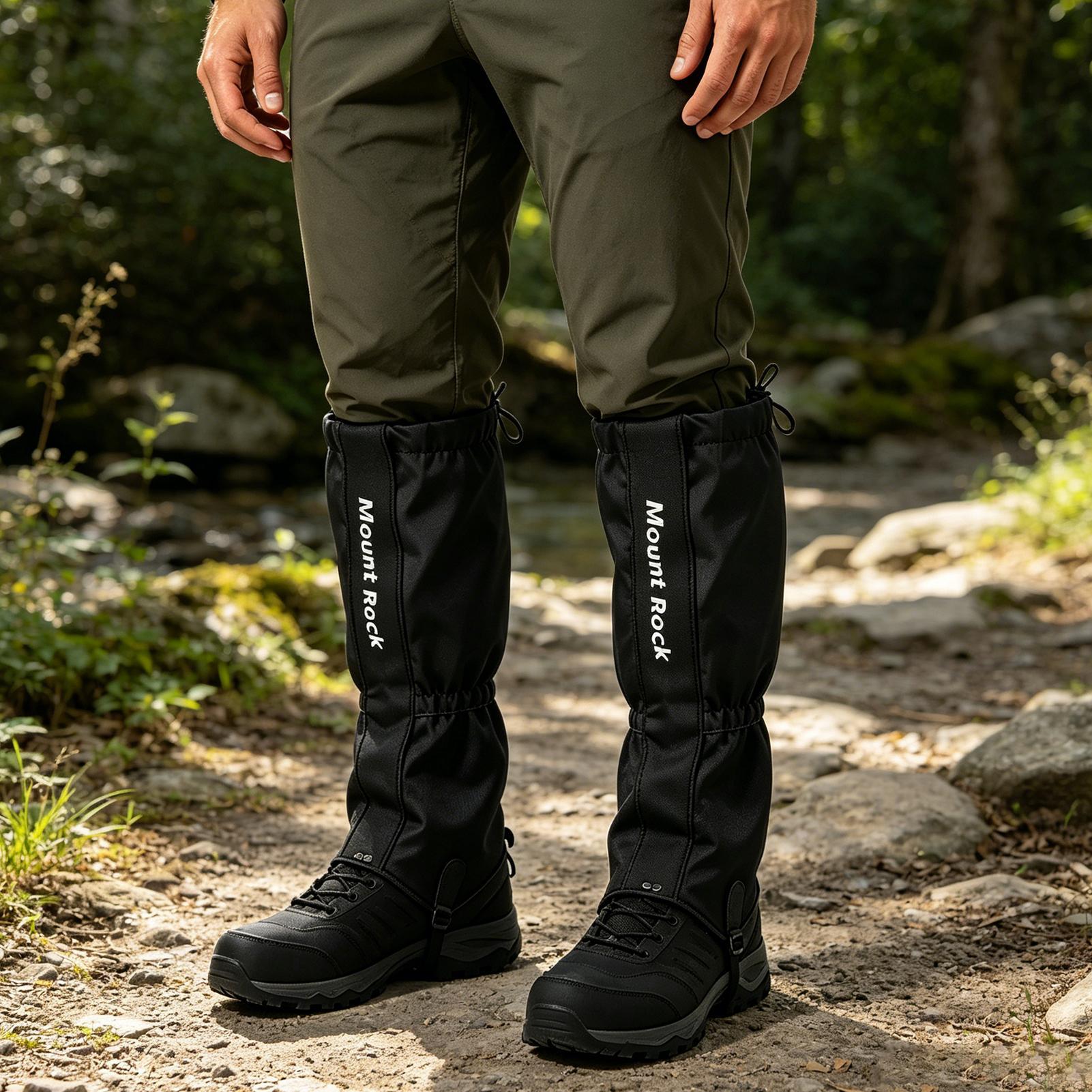 Trekking Gaiters - 1 Pair Waterproof Breathable Hiking Leg