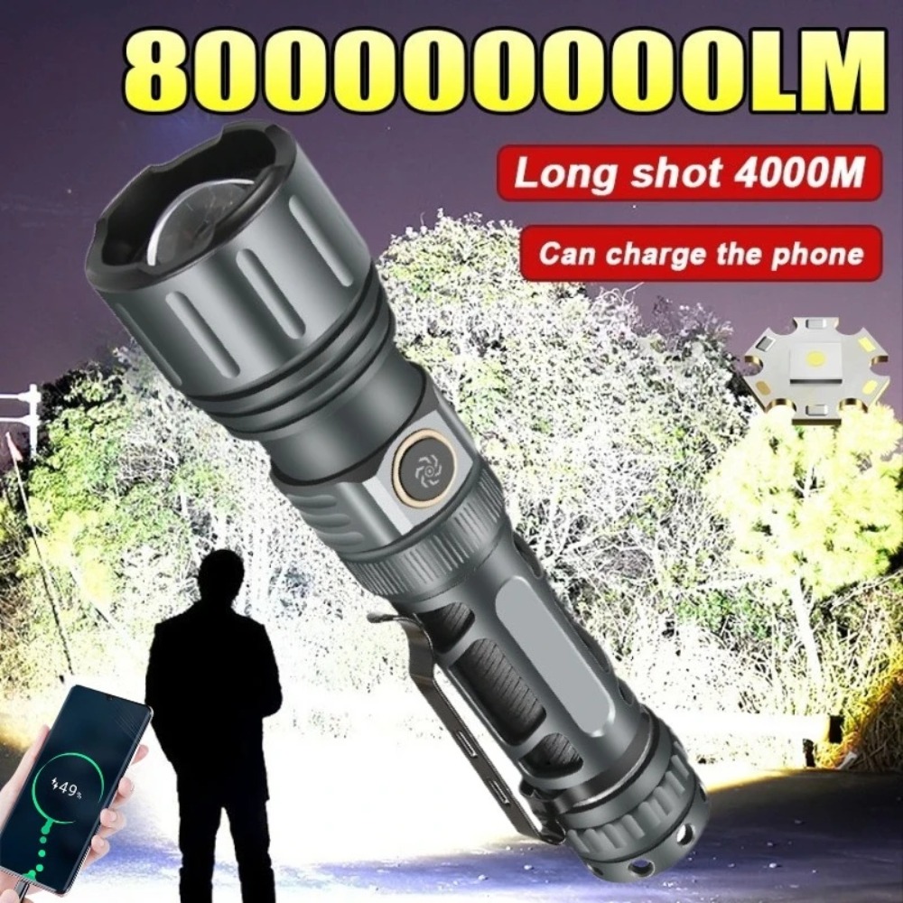 Outdoor Camping Lamp - Super Bright Flashlight Portable Rechargeable LED