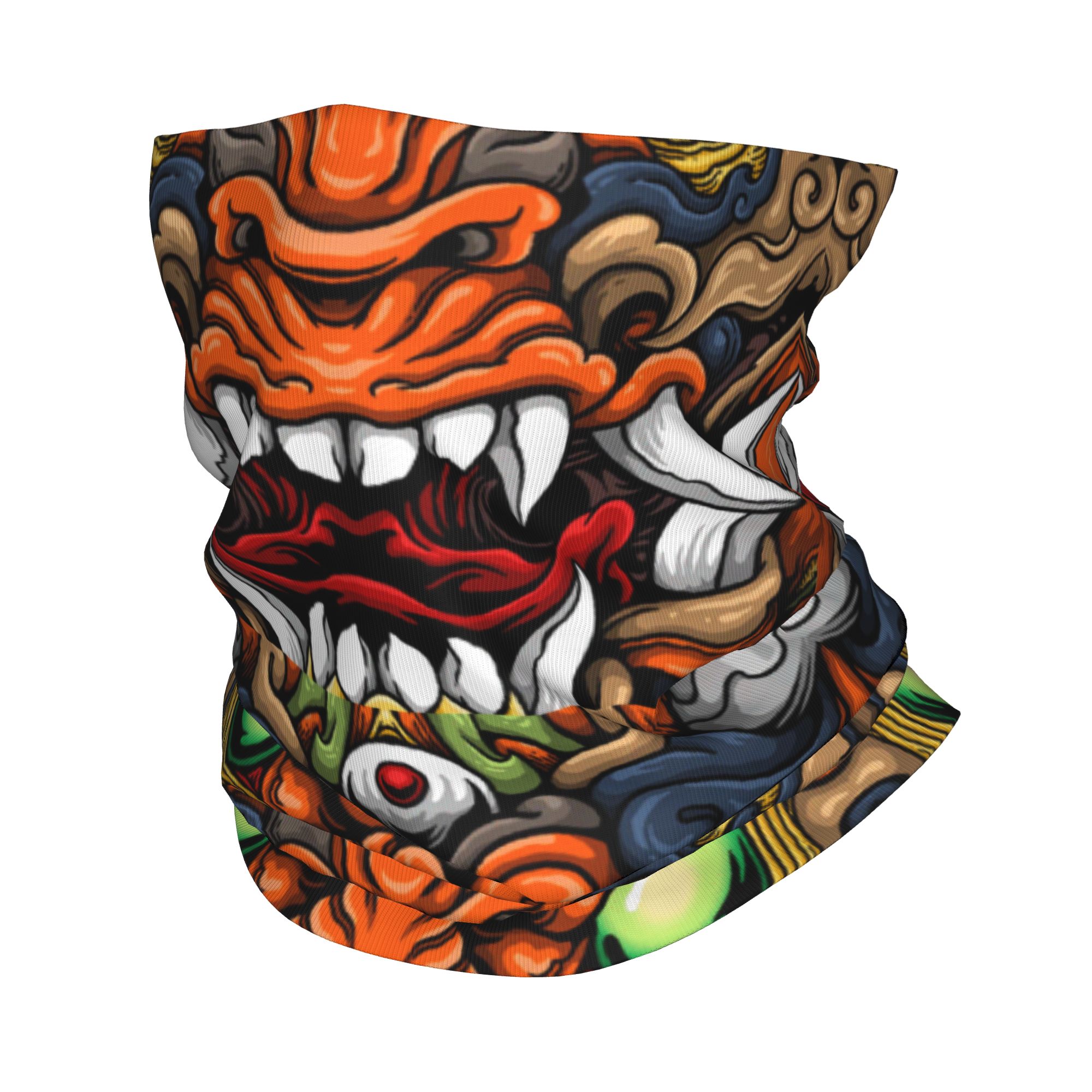 Trekking Gaiters - Custom Samurai Demon Oni Winter Headband