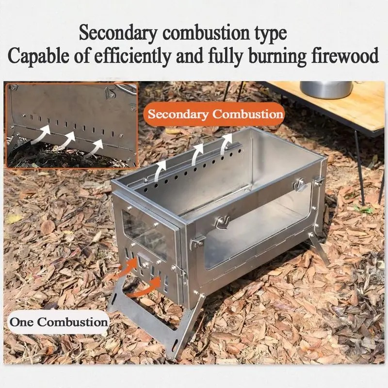 430 Stainless Steel Portable T - Outdoor Camping Stove Wood review and price