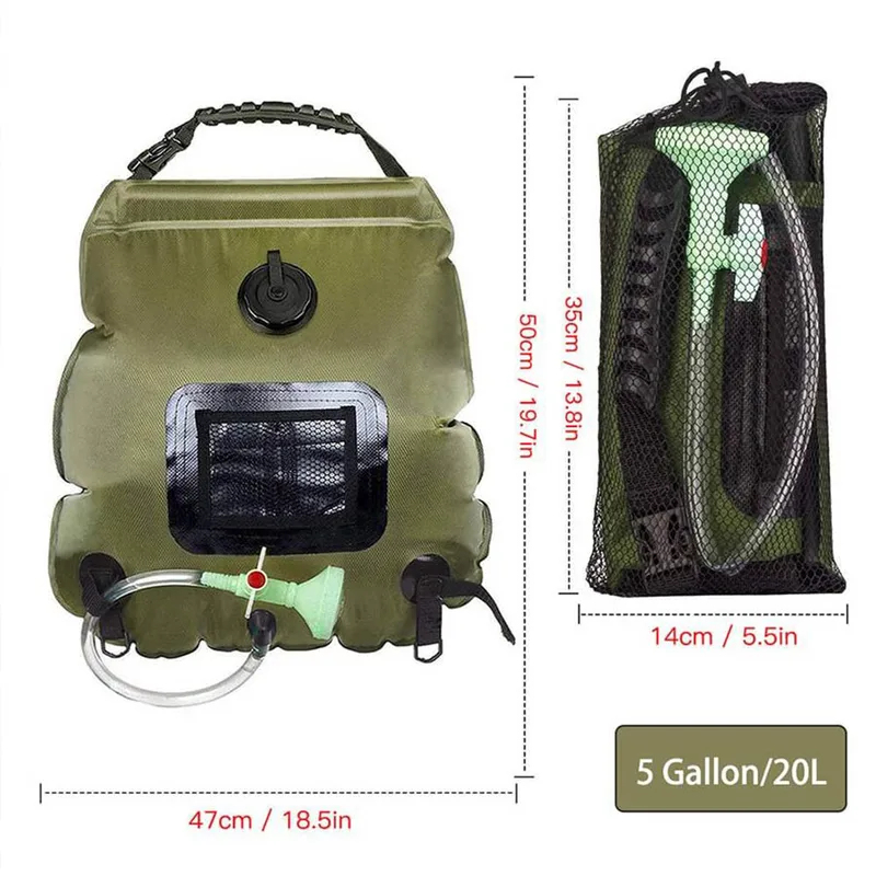 Solar Shower Bag 20L Outdoor S - Outdoor Camping Hot Water Shower review and price