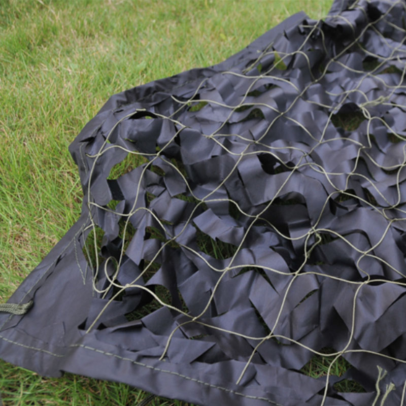 Black Camouflage Net with Grid - Outdoor Camping Exhibition review and price