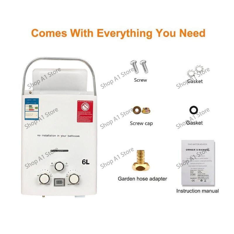 Water Heater 6L Outdoor Campin - Outdoor Camping Hot Water Shower review and price