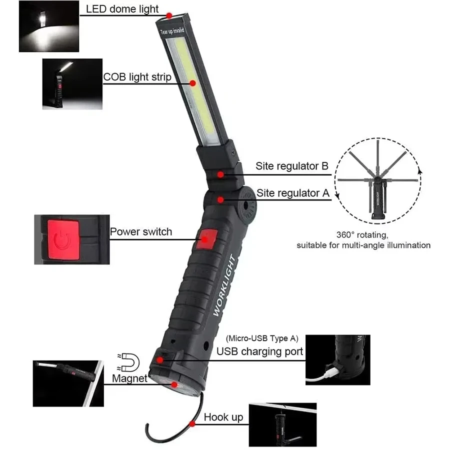 Rechargeable Magnetic Work Lig - Outdoor Camping Lamp review and price