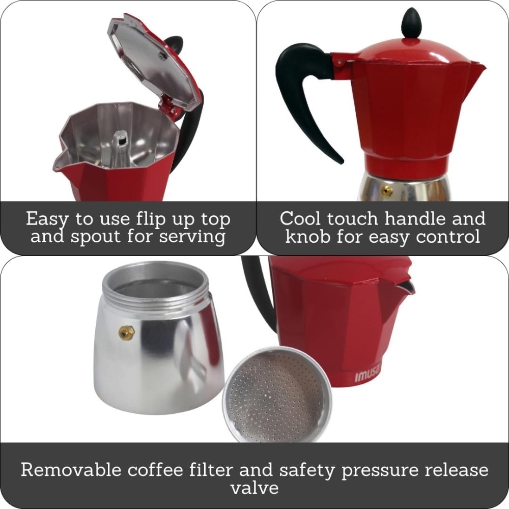 Stovetop Espresso Maker 3 Cup  - Camp Percolator Coffee review and price
