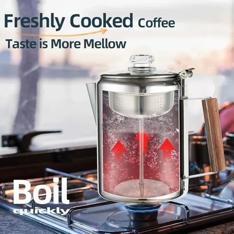 Stainless Steel Camping Coffee - Camp Percolator Coffee review and price