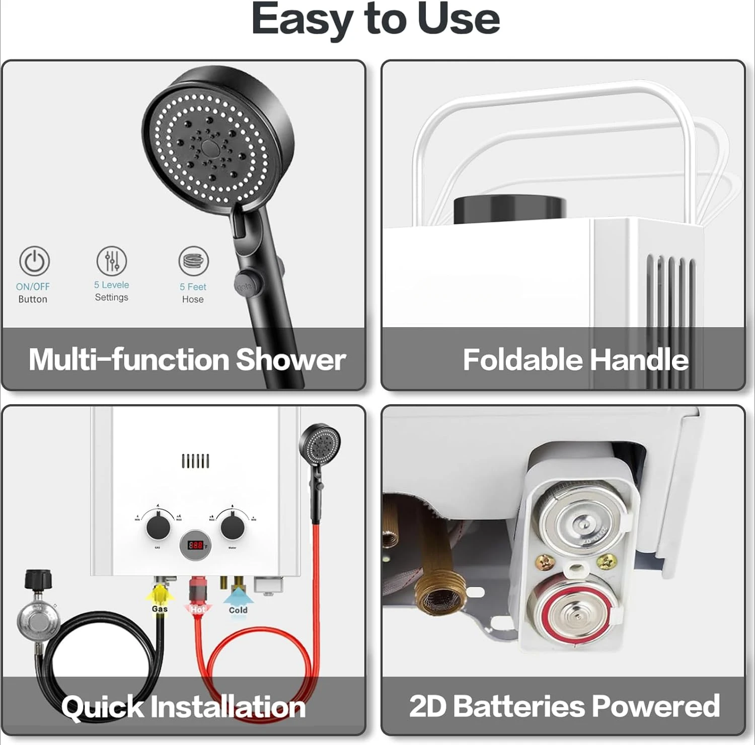 Propane Tankless Water Heater  - Outdoor Camping Hot Water Shower review and price