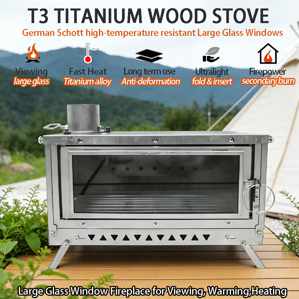 DANCHEL T3 Titanium Tent Stove - Outdoor Camping Stove Wood review and price