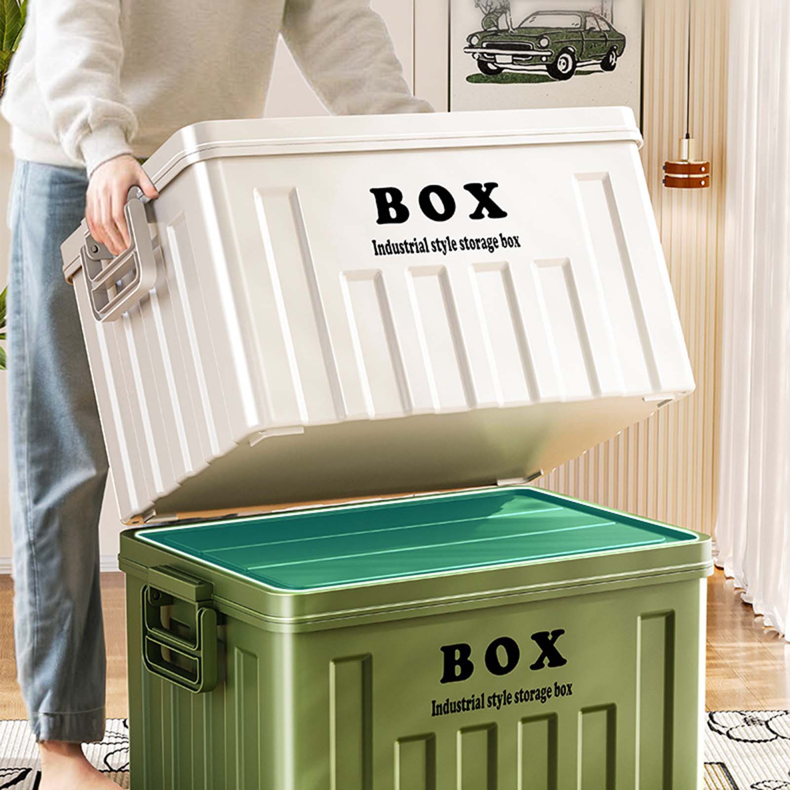 Large Capacity Stackable Lidde - Outdoor Camping Storage Box review and price
