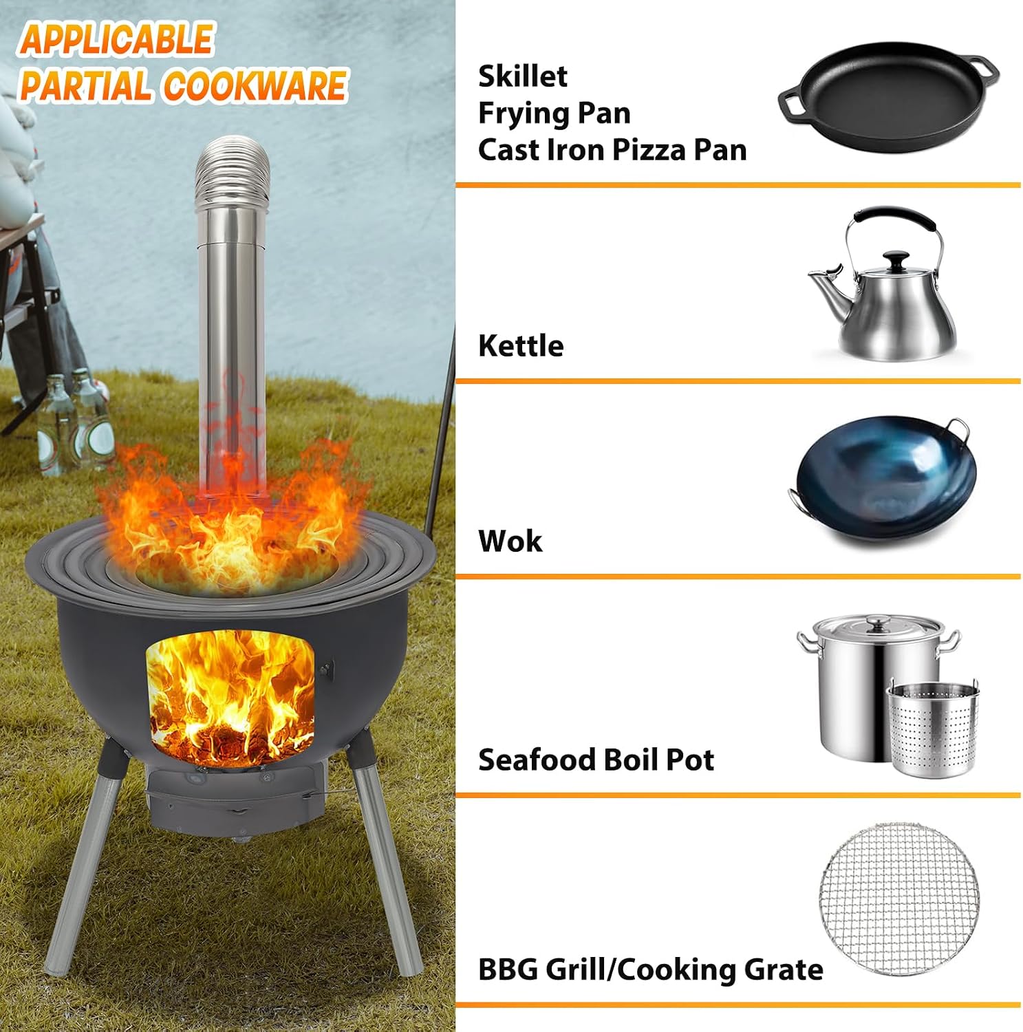 Portable Wood Burning Rocket S - Outdoor Camping Stove Wood review and price