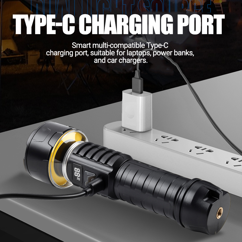 COB LED Flashlight Rechargeabl - Outdoor Camping Lamp review and price