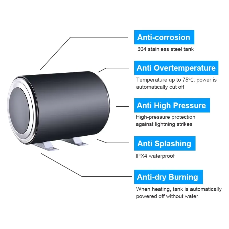 304 Stainless Steel Electric W - Outdoor Camping Hot Water Shower review and price