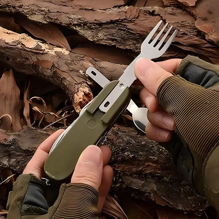 Camping Gear 5-in-1 Stainless  - Outdoor Camping Uk review and price