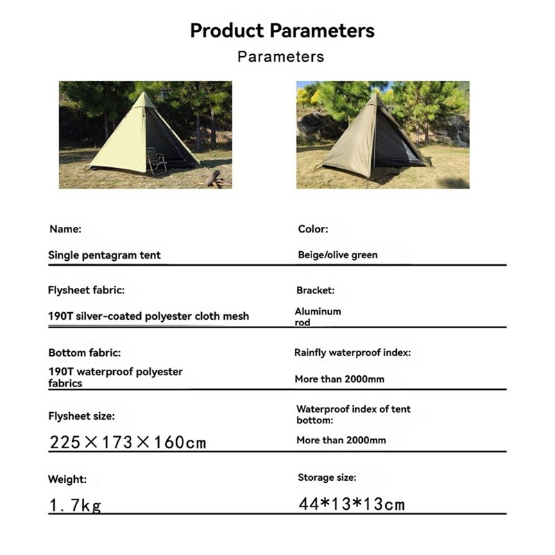 Dropship-Pyramid Tent Solo Ten - Outdoor Camping Solo review and price