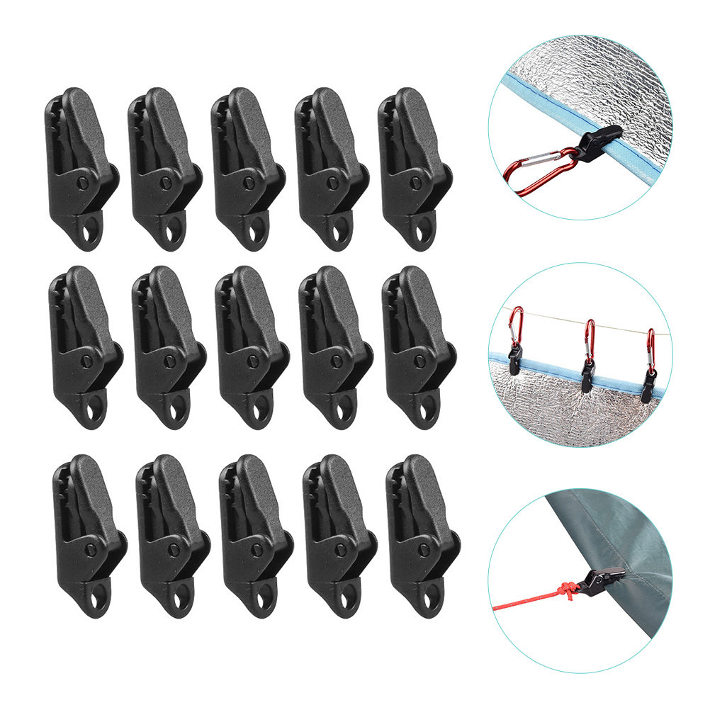 15 Pcs Rope Fixing Bungee Cord - Outdoor Camping Tarp review and price