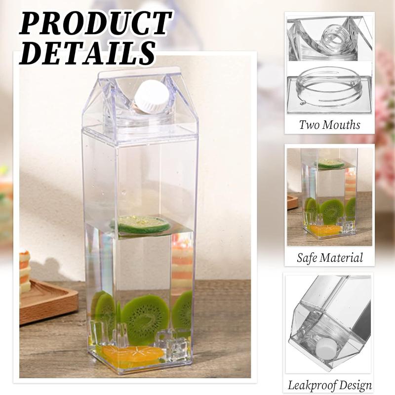 750ML Transparent Milk Bottle  - Outdoor Camping Storage Box review and price