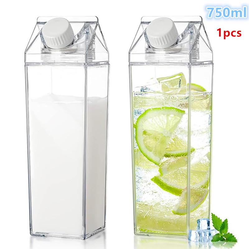 750ML Transparent Milk Bottle  - Outdoor Camping Storage Box review and price