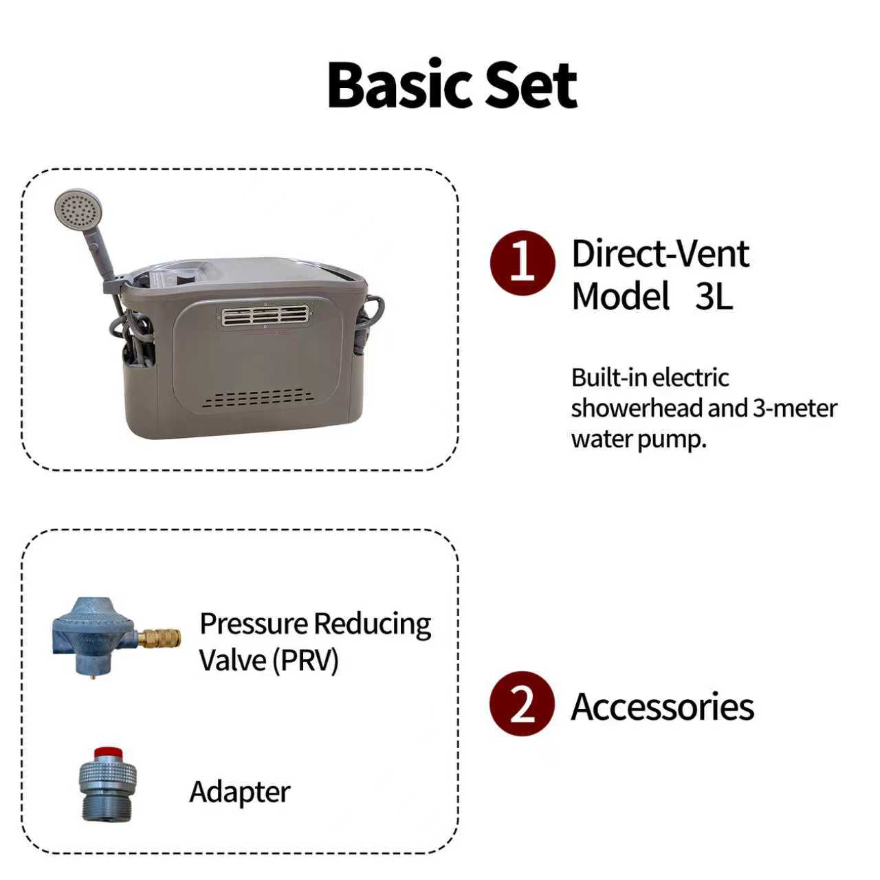 Dual Fuel Portable Propane LPG - Outdoor Camping Hot Water Shower review and price