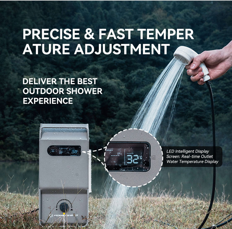 Outdoor Water Heater lpg Campi - Outdoor Camping Hot Water Shower review and price