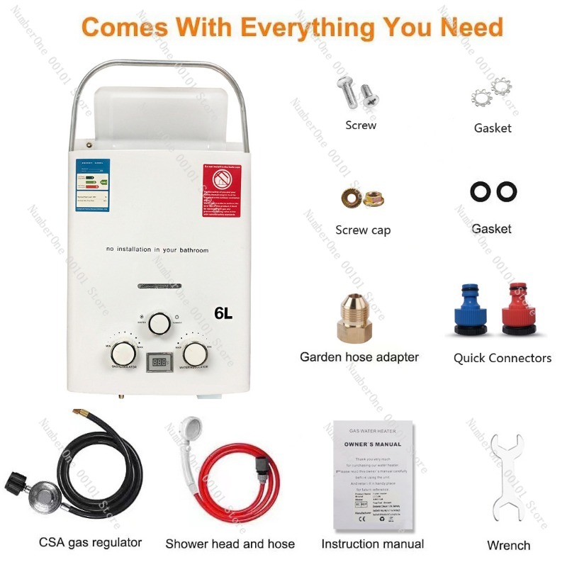 Propane LPG  Gas Tankless Wate - Outdoor Camping Hot Water Shower review and price