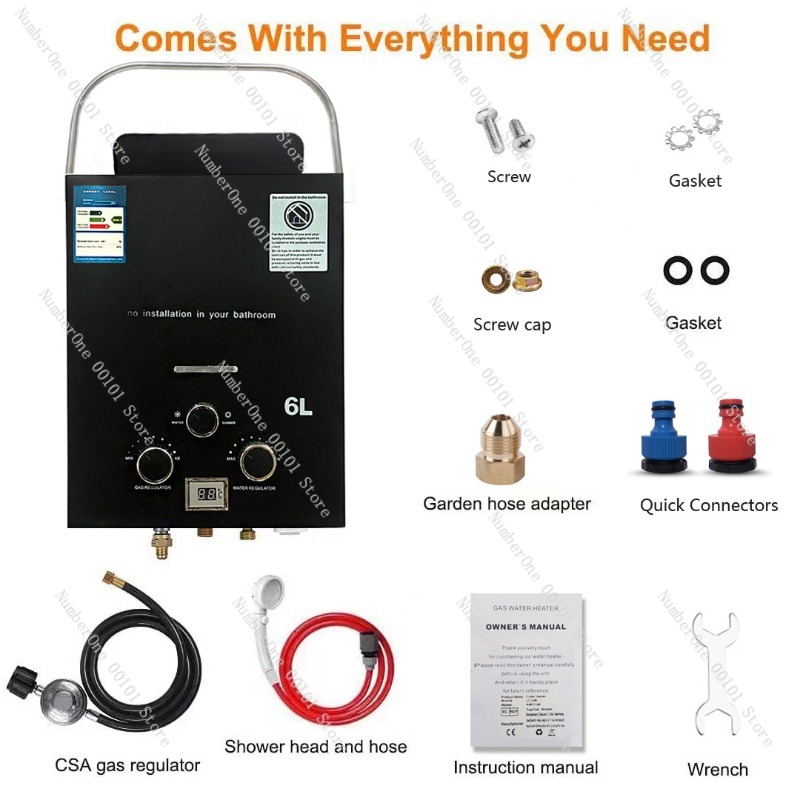 Propane LPG  Gas Tankless Wate - Outdoor Camping Hot Water Shower review and price