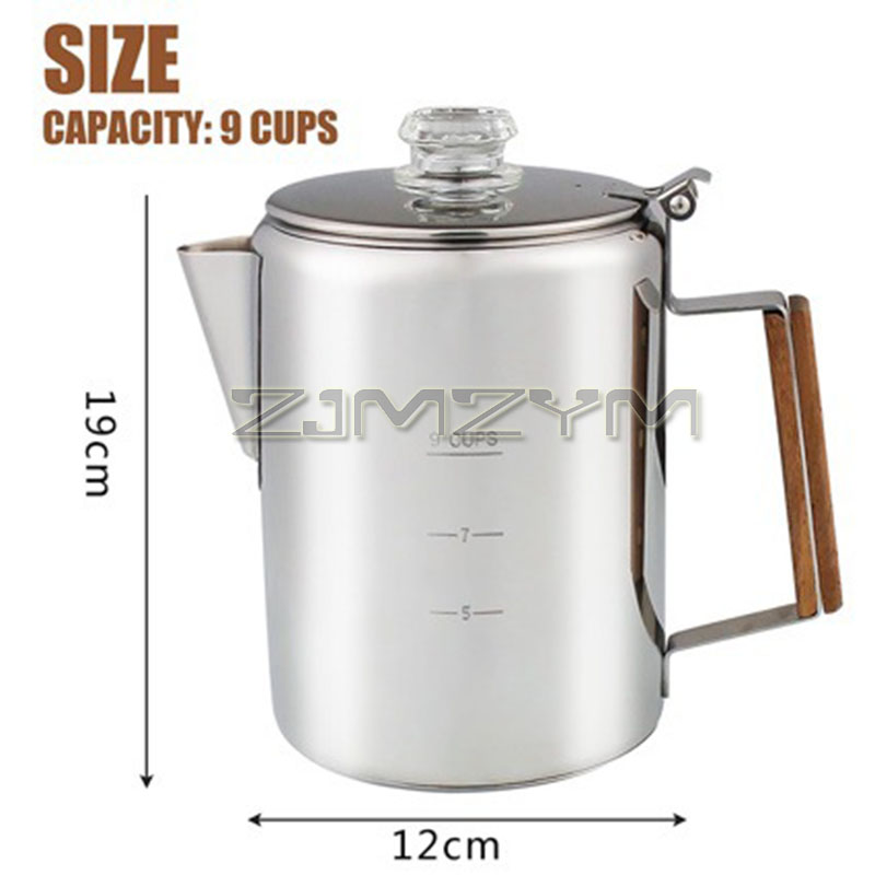 9 Cup Coffee Percolators 1500m - Camp Percolator Coffee review and price