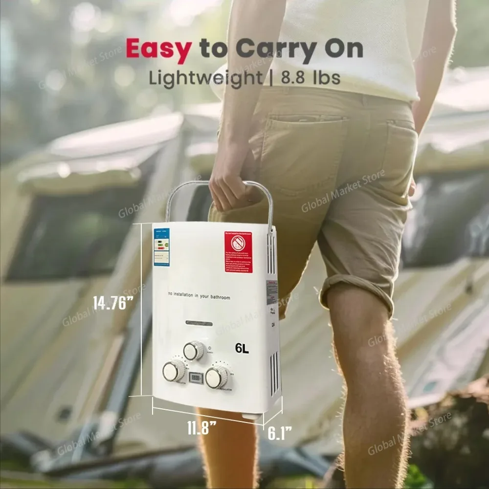 Propane LPG  Gas Tankless Wate - Outdoor Camping Hot Water Shower review and price