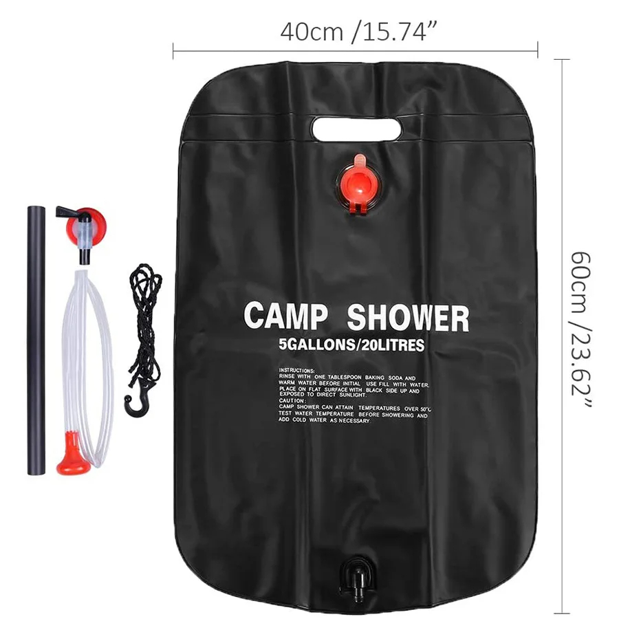 20/40L Camping Foldable Solar  - Outdoor Camping Hot Water Shower review and price